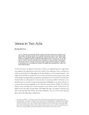 Venus in Two Acts