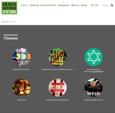 Amadeu Antonio Stiftung – Themen